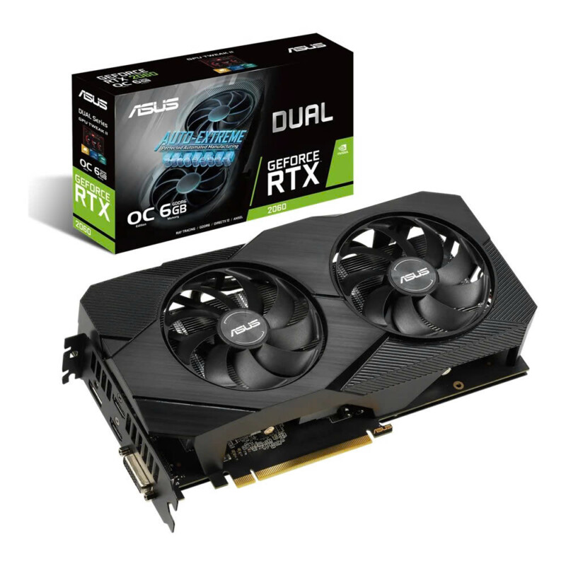 Card màn hình Asus DUAL RTX 2060-O6G EVO